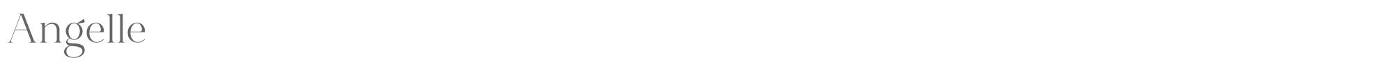 Sample characters Angelle Font